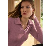 Next Haut N. Premium à manches longues et col ouvert violet S (FR 38-40)