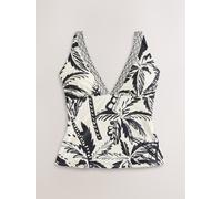 next Haut Tankini gainant à décolleté plongeant Noir FR 38 (EU 36)