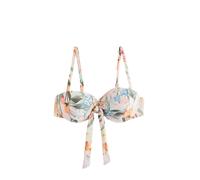 Next Pink Floral Bow Wired Bandeau Bikini Top