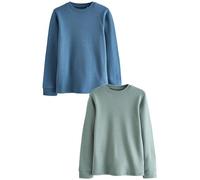 NEXT Hauts Thermiques à Manches Longues, Lot de 2 Blue/Teal 7 Ans