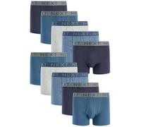 NEXT Homme Boxer avec Ouverture sur Le Devant, Lot de 10 Bleu S