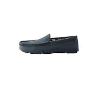 NEXT Homme Chaussons Mocassins doublés de Fausse Fourrure Bleu Marine 47