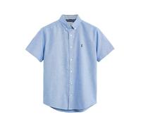 NEXT Homme Chemise Oxford à Manches Courtes Bleu Clair M