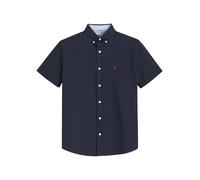 NEXT Homme Chemise Oxford à Manches Courtes Bleu Marine L