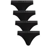 NEXT Homme Culotte 100% Coton, Lot de 4 Noir M