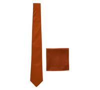 NEXT Homme Ensemble cravate en soie et pochette Orange one size