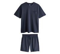 NEXT Homme Ensemble Pyjama Short en Jersey Bleu Marine XL