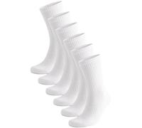 NEXT Homme Lot de 6 paires de chaussettes de sport essentielles Blanc 46-49
