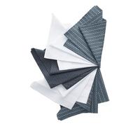 NEXT Homme Mouchoir 100% coton à fleurs, lot de 5 Bleu one size