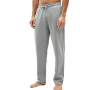 NEXT Homme Pantalon de Jogging avec Ourlets Ouverts Gris Pale S