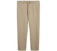 NEXT Homme Pantalon en Lin et Viscose avec Cordon de Serrage Couleur Pierre Naturelle W: 38 / L: 33