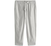 NEXT Homme Pantalon en Lin et Viscose avec Cordon de Serrage Gris Clair W: 34 / L: 33