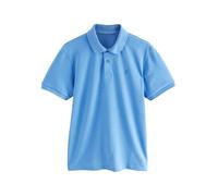 NEXT Homme Polo Slim en piqué à Manches Courtes Bleu M