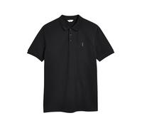 NEXT Homme Polo Slim en piqué à Manches Courtes Noir S