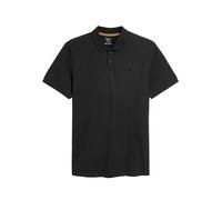 NEXT Homme Polo Standard en piqué à Manches Courtes Noir L