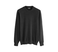 NEXT Homme Pull Regular 100% Pur Coton Noir L