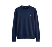 NEXT Homme Pull Regular Ras du Cou en Coton Majoritaire - Logo cerf Bleu Marine XXL