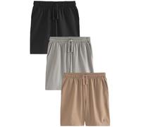 NEXT Homme Short 100% Coton léger, Lot de 3