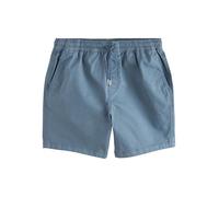 NEXT Homme Short en Coton Stretch avec Taille élastique Bleu XL