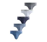 NEXT Homme Slips en Coton Majoritaire, Lot de 5