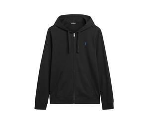NEXT Homme Sweat à Capuche léger zippé 100% Coton Noir L
