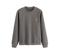 NEXT Homme Sweat Ras du Cou léger 100% Coton Gris Ardoise S