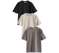 NEXT Homme T-Shirt décontracté Black/Brown/Light Neutral L