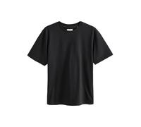 NEXT Homme T-Shirt Ras du Cou Standard Signature en Coton Supima® Noir XL