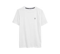 NEXT Homme T-Shirt Standard 100% Coton à Motif cerf Blanc M