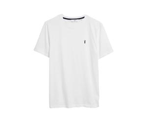 NEXT Homme T-Shirt Standard 100% Coton à Motif cerf Blanc XL