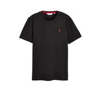 NEXT Homme T-Shirt Standard 100% Coton à Motif cerf Noir S