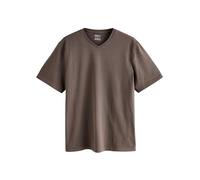 NEXT Homme T-Shirt Standard à col en V Essential Neutral Brown XL