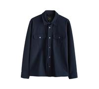 NEXT Homme Veste-Chemise à Boutons-Pression en sergé de Jersey Bleu Marine XL