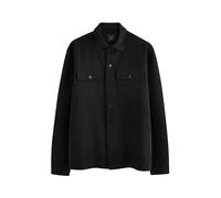 NEXT Homme Veste-Chemise à Boutons-Pression Noir XL