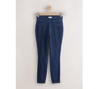 Next Indigo Blue Cropped Jersey Denim Leggings
