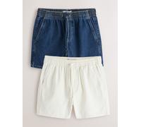 Next Indigo Blue/White Drawstring Mini Shorts Indigo Blue/White EU 44 (UK 16)