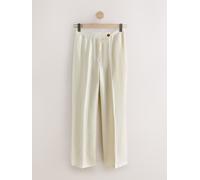 Next Ivory N. Premium 100% Linen Bootcut Trousers