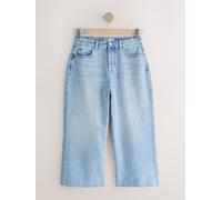 next Jean Ample Raccourci à ourlet brut en forme de sablier bleu FR 38 Short (EU 36 S)
