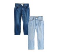 Next Dark/Bleach Blue Slim Cropped Jeans