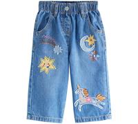 Next Jean bleu denim / marron / jaune / rose, Taille 86