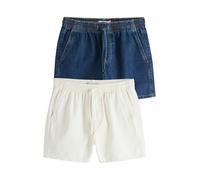 Next Indigo Blue/White Drawstring Mini Shorts Indigo Blue/White EU 44 (UK 16)