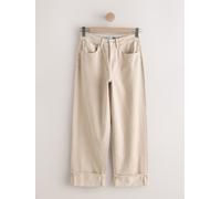 Next Jean Boyfriend Ample à taille mi-haute et revers. naturel FR 48 Long (EU 46 L)