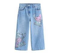 Next Jean 'Disney Lilo & Stitch' bleu denim / gris basalte / rose ancienne, Taille 134