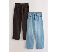 Next Jean en denim Ample 2 Pack bleu FR 38 Regular (EU 36)