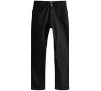 NEXT, Jean Extensible pour Homme, Coupe Classique, Mélange de Matières à Haute Teneur en Coton Noir uni W: 40 / L: 31
