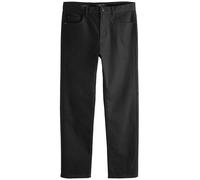 NEXT, Jean Extensible pour Homme, Coupe Classique, Mélange de Matières à Haute Teneur en Coton Noir uni W: 38 / L: 29