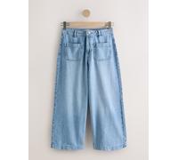 Next Jean raccourci en denim léger à poches plaquées bleu FR 36 Regular (EU 34 R)