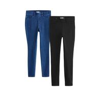 Next Black/Blue Full Length Jersey Denim Leggings 2 Pack