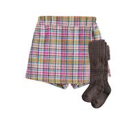 Next Jupe écru / marron / moutarde / rose, Taille 92