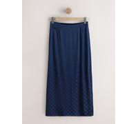 next Jupe en satin jacquard à pois bleu FR 46 Regular (EU 44 R)